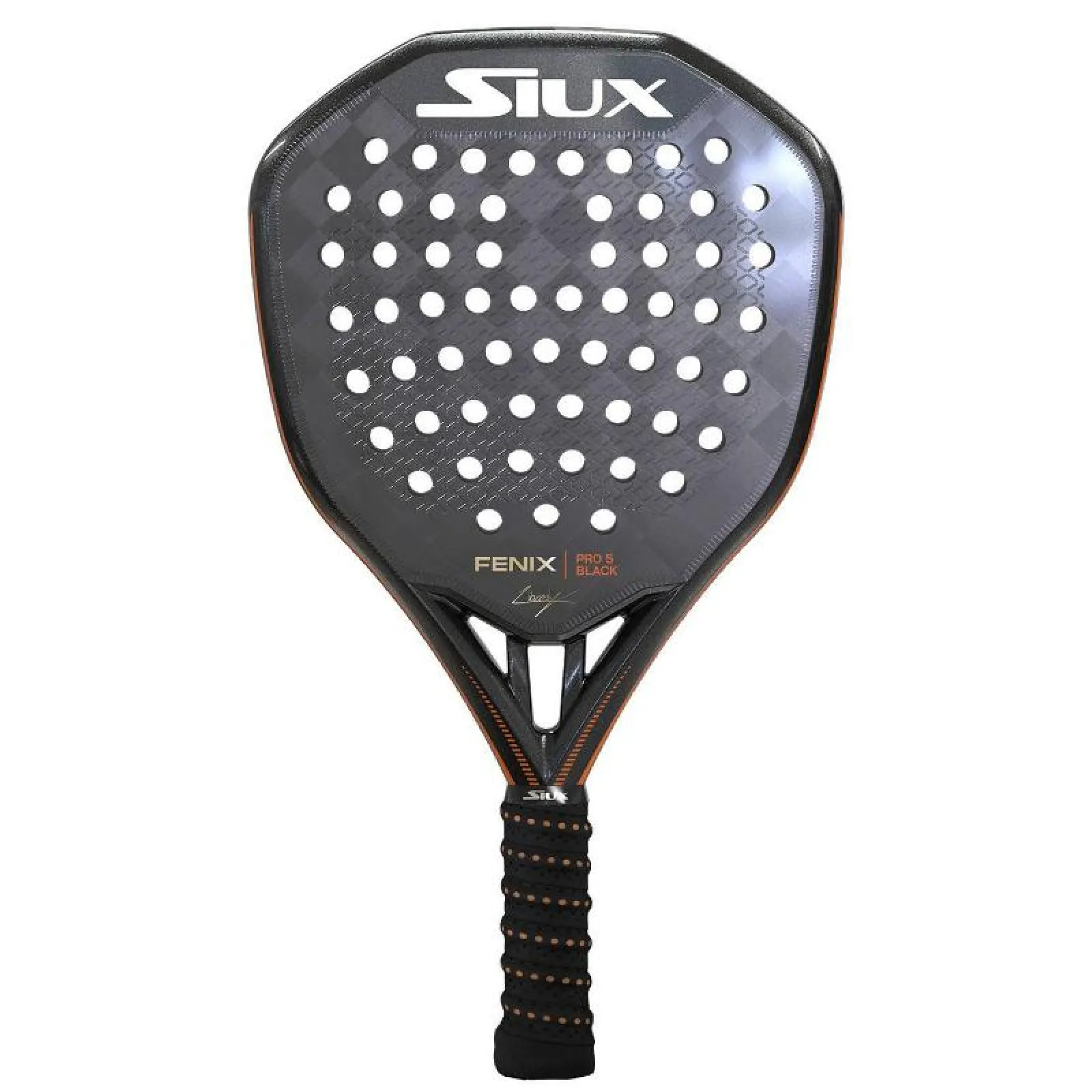 Siux Leo Augsburger Fénix Pro 5 Black 2025 padel racket