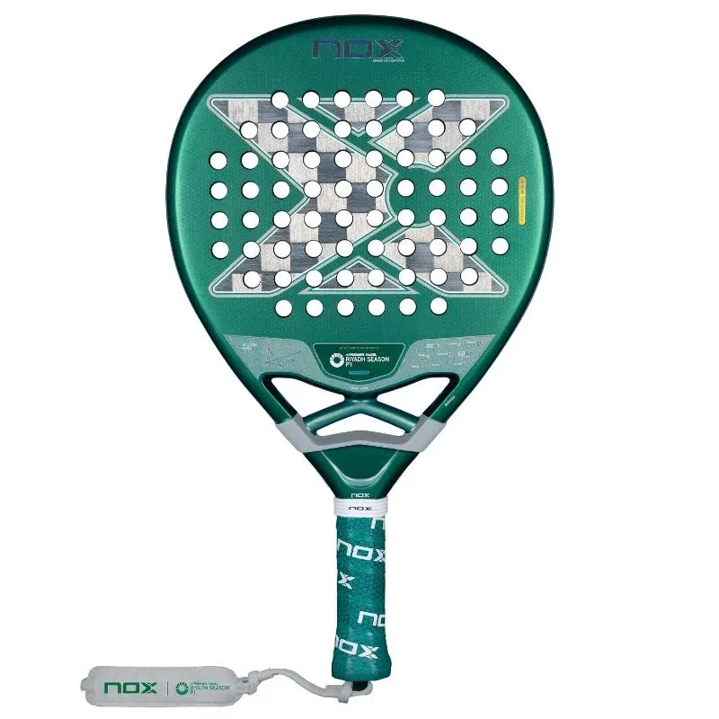 Nox AT10 Genius 18K Alum Riyadh racket, front face