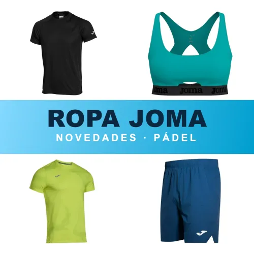 Joma Padel Clothing: new T-shirts, tops and shorts