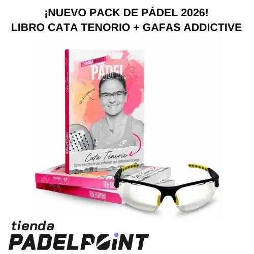 Pack Pádel Book Cata Tenorio and Addictive Glasses