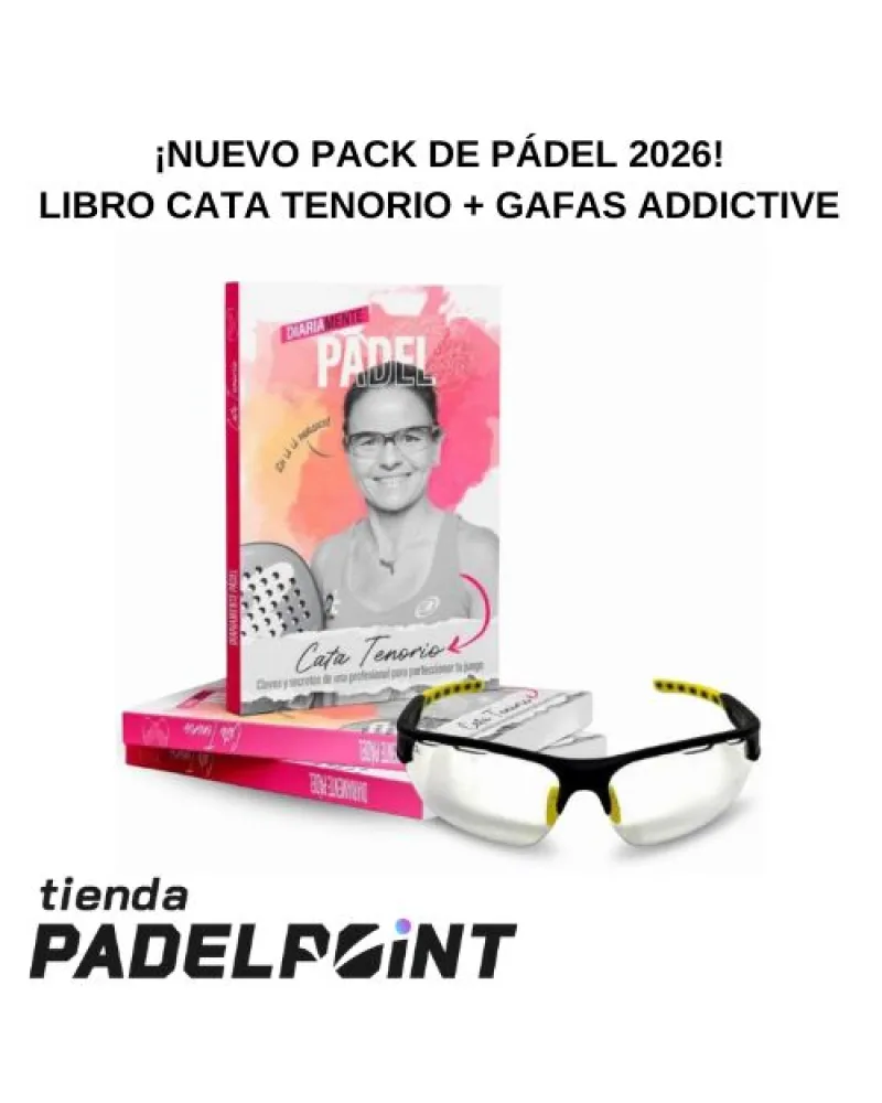 Pack Padel Livro Cata Tenorio e Óculos Addictive