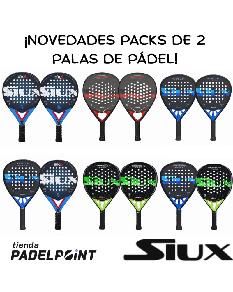Nuevos Pack de Palas de Pádel Siux