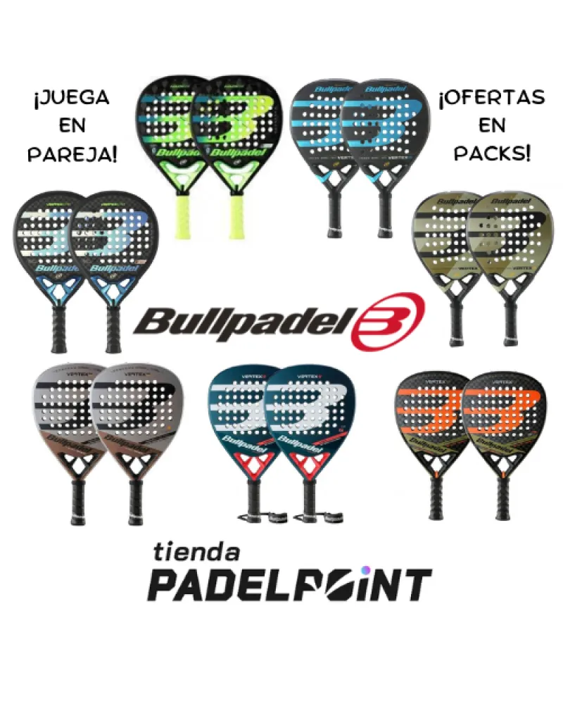 Packs de 2 palas Bullpadel