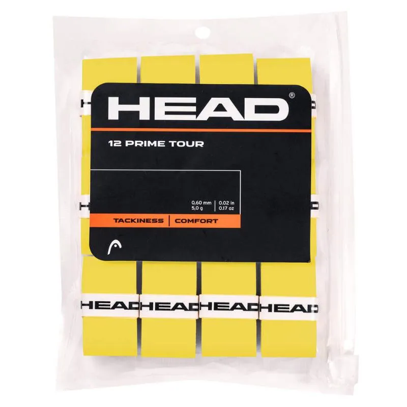 Blister Overgrips Head Prime Tour Amarillo 12 Unidades