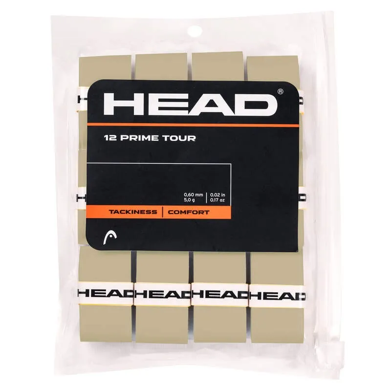 Blister Overgrips Head Prime Tour Gray 12 Unidades