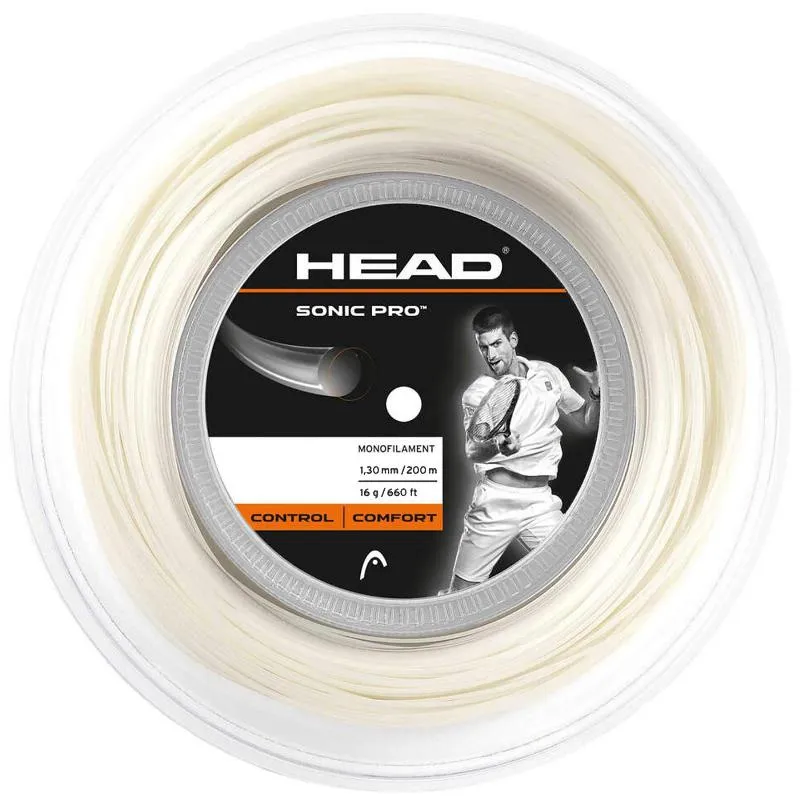 200m Head Sonic Pro 1.30mm Carretel de Corda Branca