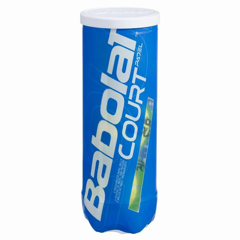 Bote de 3 Pelotas Babolat Court Padel