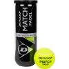 Bote de 3 Pelotas Dunlop Match Padel