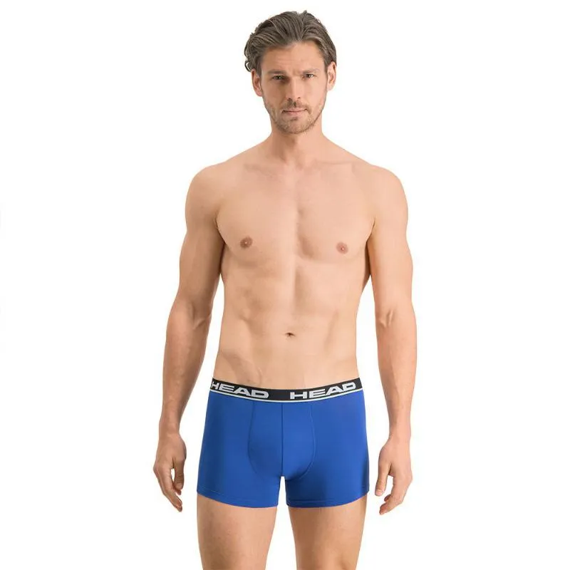 Cabeça Boxers Básica Azul Preto 2 Unidades