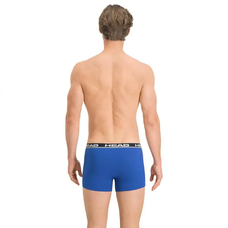 Cabeça Boxers Básica Azul Preto 2 Unidades