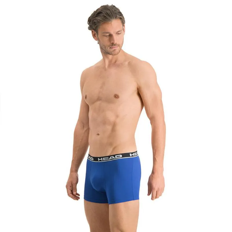 Cabeça Boxers Básica Azul Preto 2 Unidades
