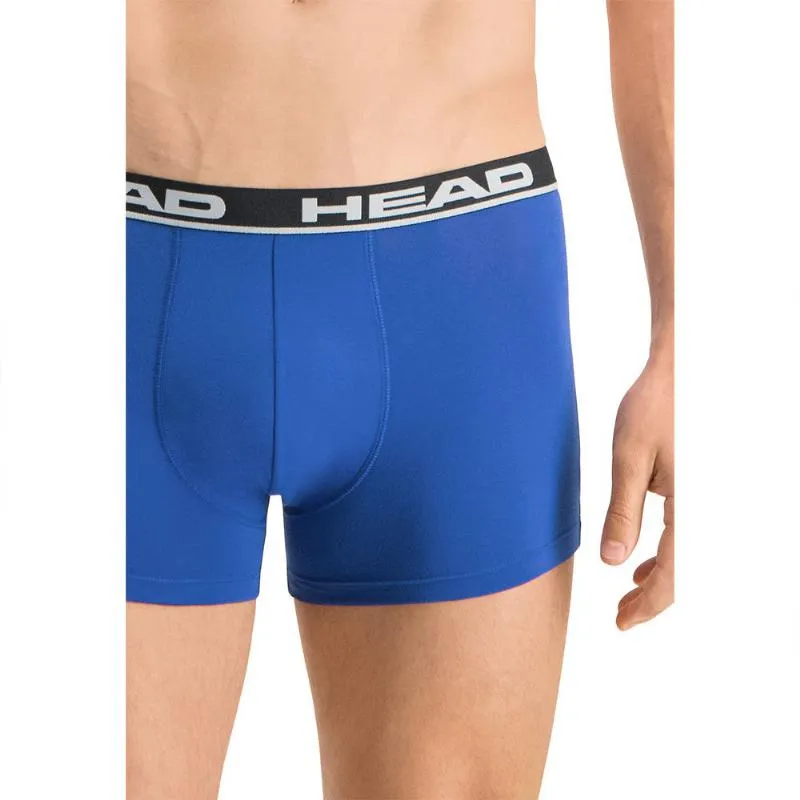 Cabeça Boxers Básica Azul Preto 2 Unidades