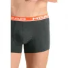Cabeça Boxers Básica Cinza Vermelho 2 Unidades