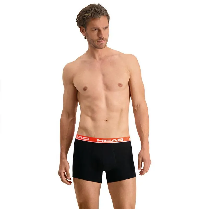 Cabeça Boxers Básica Cinza Vermelho 2 Unidades