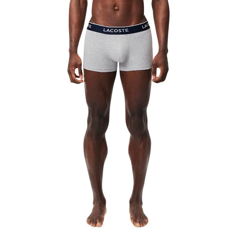 Boxers Lacoste Cinza Vigore 3 Unidades