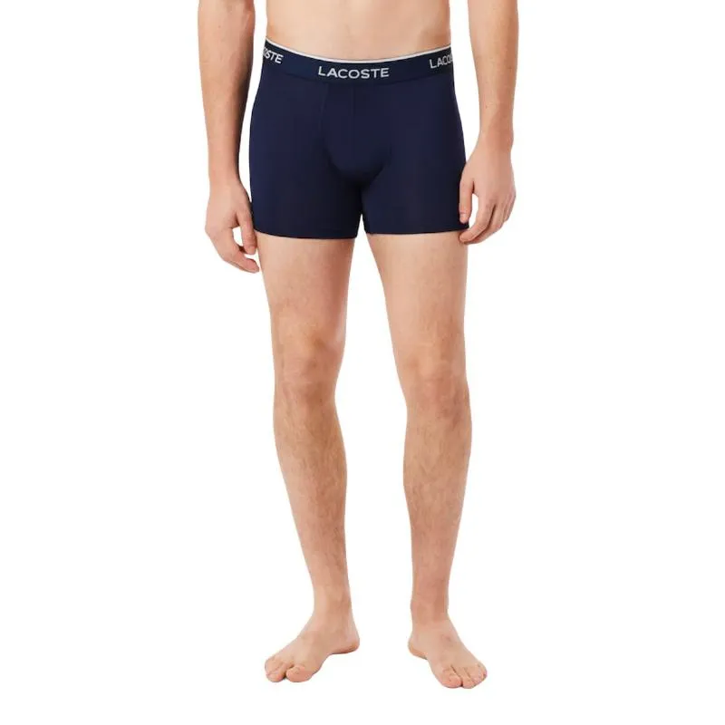 Boxers Lacoste Microfiber Azul Marinho 3 Unidades