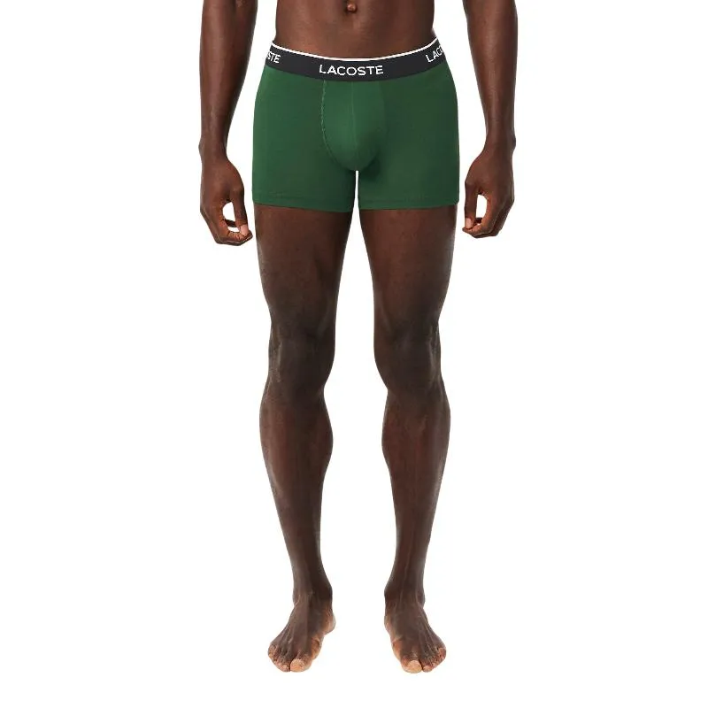 Lacoste Microfiber Green White Black Boxers 3 Units