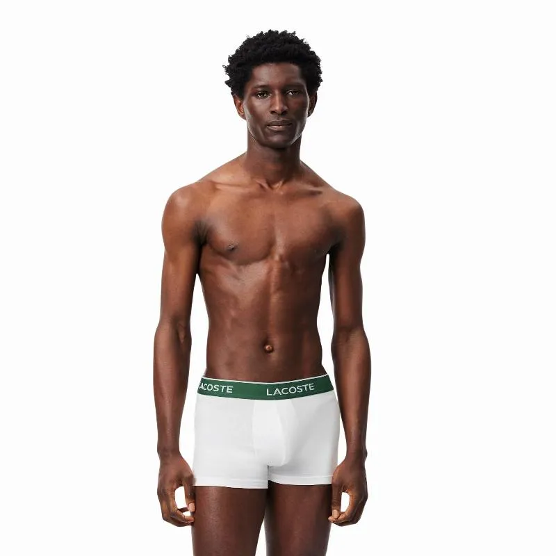 Boxers Lacoste Preto Branco Cinza Vigore 3 Unidades