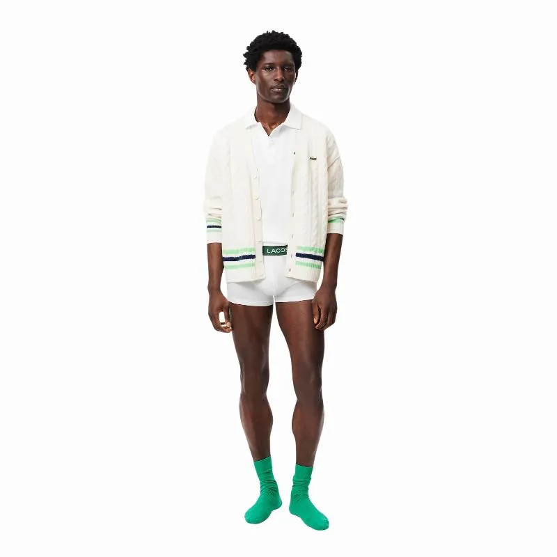 Boxers Lacoste Preto Branco Cinza Vigore 3 Unidades