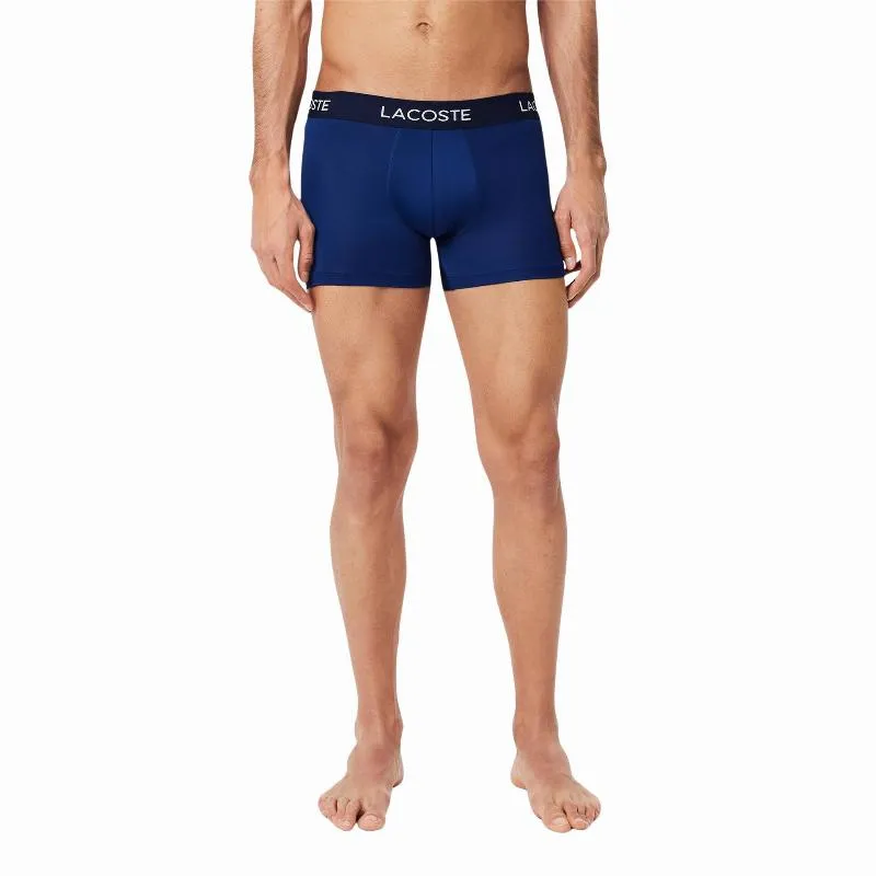 Boxers Lacoste Piqué Azul Marinho 3 Unidades