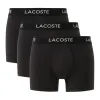 Boxers Lacoste Piqué Preto 3 Unidades