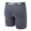 Boxers Lacoste Poliamida Branco Cinza Preto 3 unidades