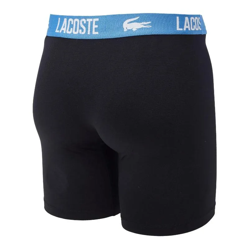 Boxers Lacoste Poliamida Negro 3 Unidades