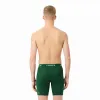Lacoste Verde Branco Preto Boxer 3 Unidades