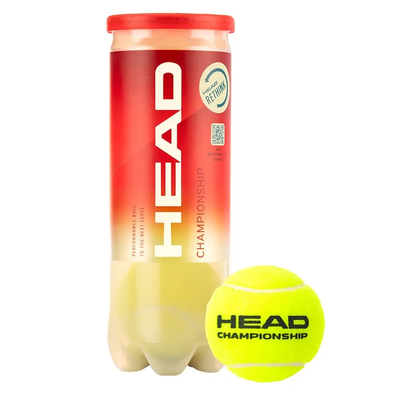 Caixa 72 Bolas - 24 Frascos de 3 pecas - Head Championship Tennis