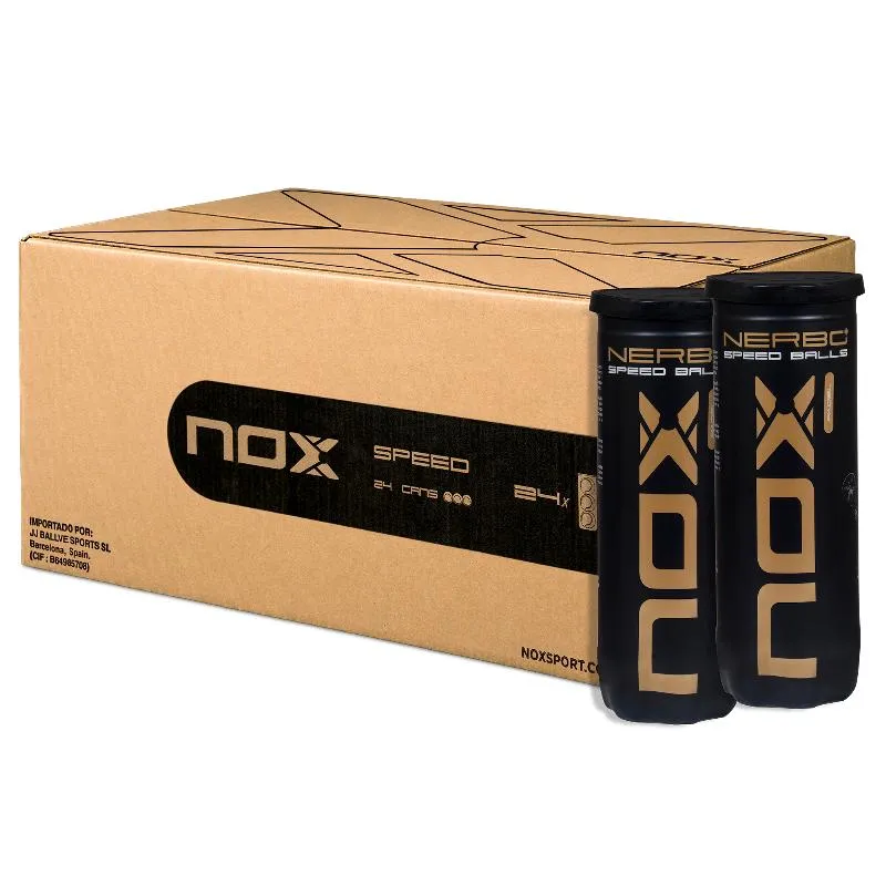 Cajon 72 Pelotas - 24 Botes de 3 uds - Nox Nerbo Plus Speed