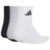 Calcetines Adidas Essentials Ank Gris Blanco Negro 3 Pares