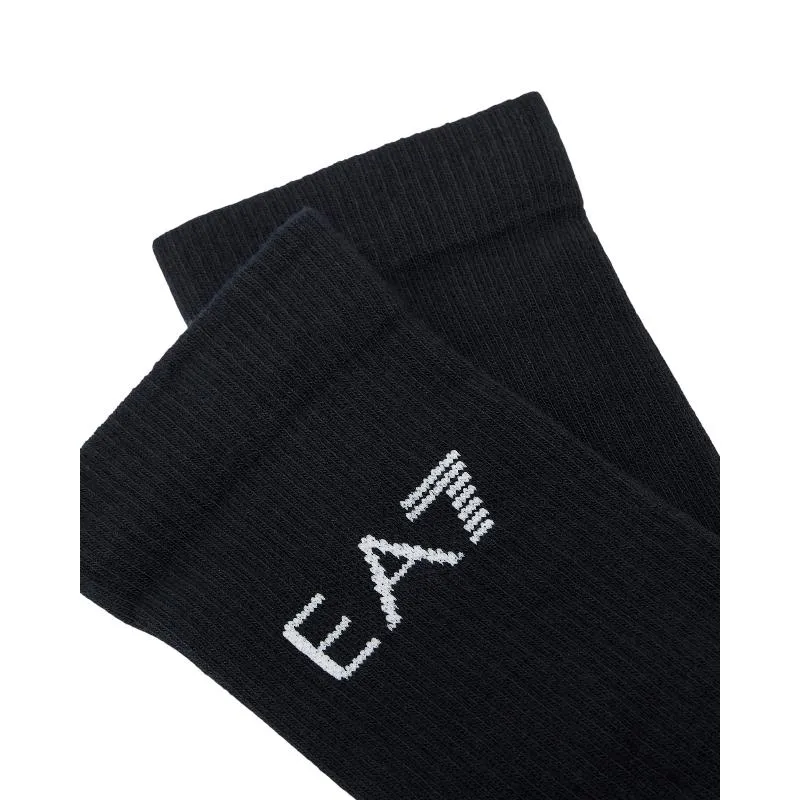 Calcetines Armani EA7 Tennis Pro Negro Blanco 1 Par