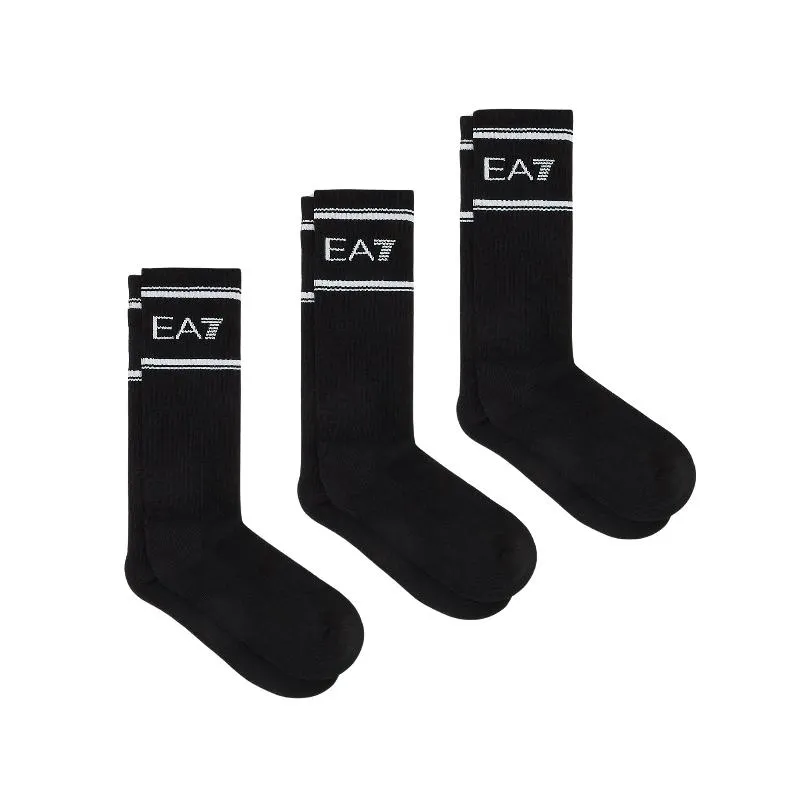 Calcetines Armani EA7 Training Negro 3 Pares