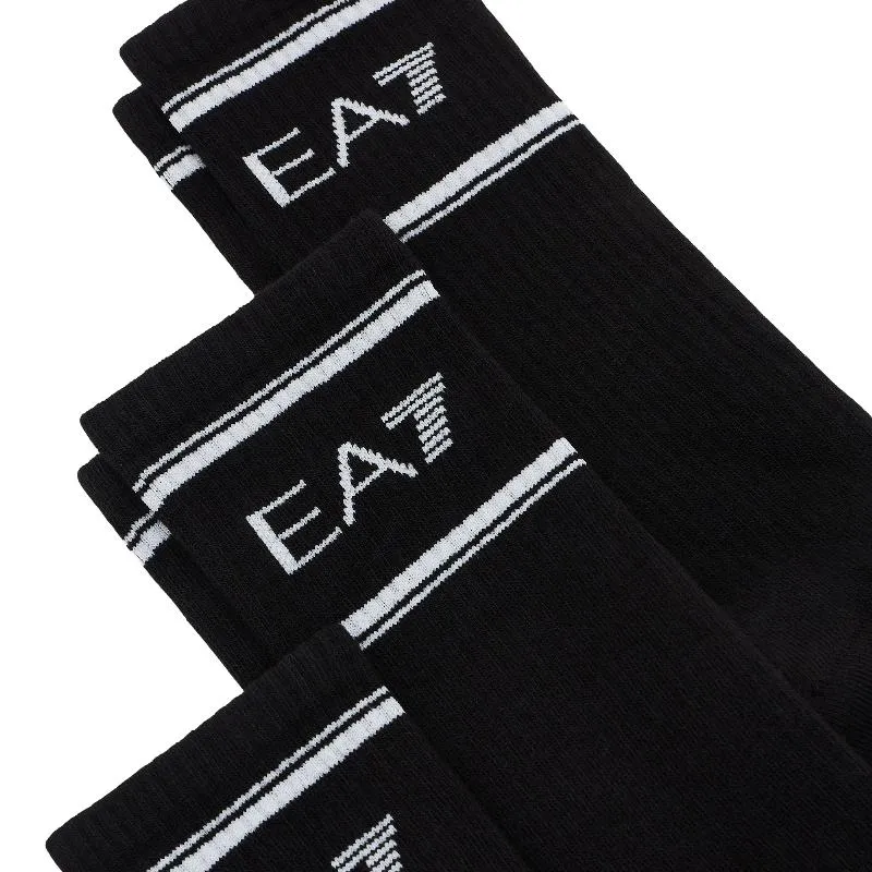 Calcetines Armani EA7 Training Negro 3 Pares