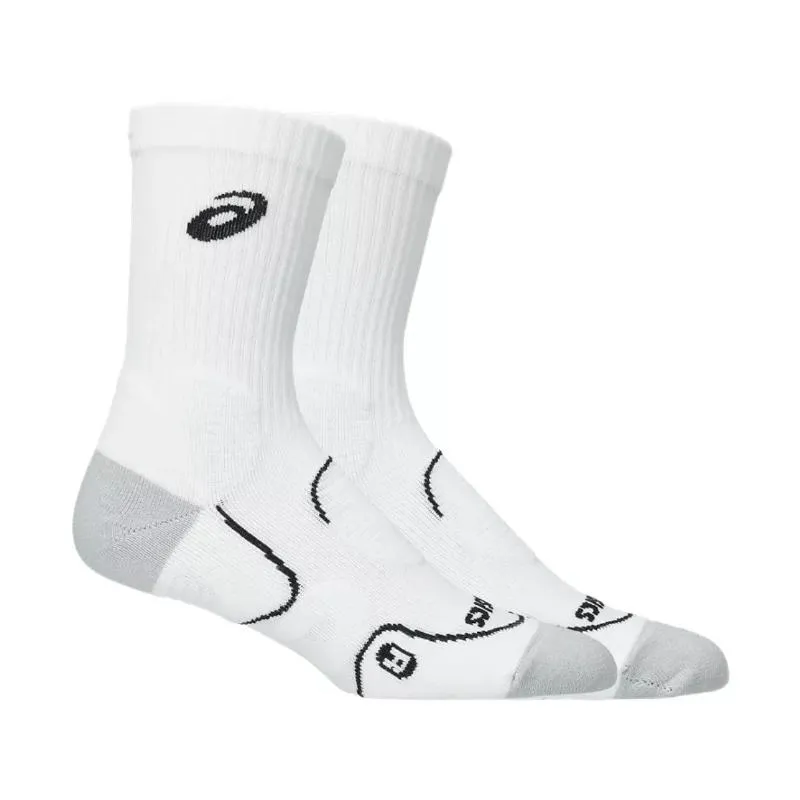 Calcetines Asics Crew Court Tennis Blanco Brillante 1 Par