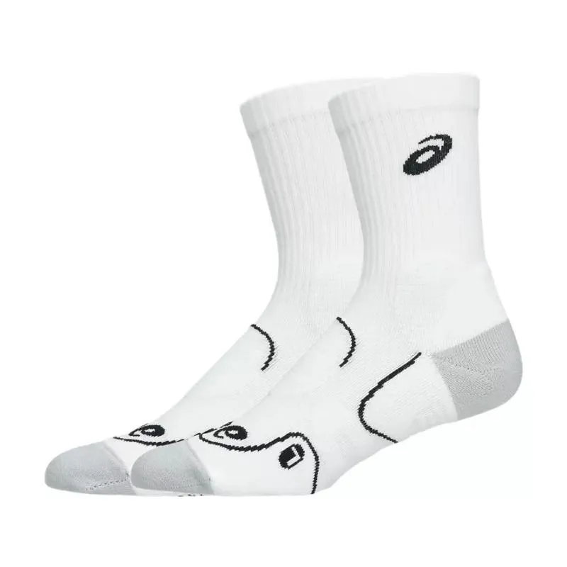 Calcetines Asics Crew Court Tennis Blanco Brillante 1 Par