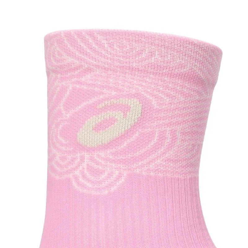 Calcetines Asics Crew Court Tennis Rosa 1 Par