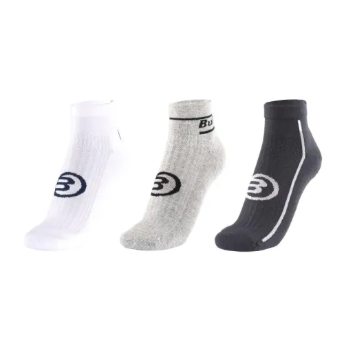Calzini neri Bullpadel BP264 I Bianco Medio Grigio Grigio 3 paia