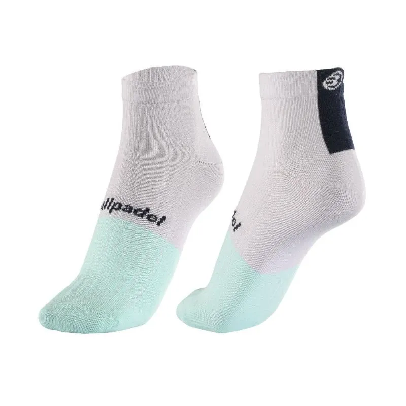 Calcetines Bullpadel BP266 I Blanco Gris Medio Vigore Negro 3 Pares