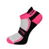 Socken Cartri Slash Crew Weiß Fuchsia 1 Paar