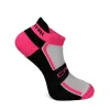 Socken Cartri Slash Crew Weiß Fuchsia 1 Paar