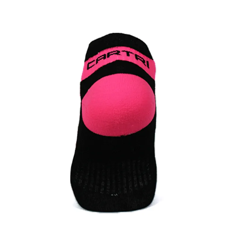 Socken Cartri Slash Crew Weiß Fuchsia 1 Paar