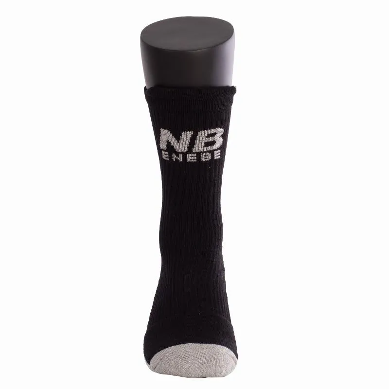 Enebe Future chaussettes mi-mollet, Noir gris 1 paire