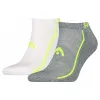 Head Performance Sneaker Socken Weiß Grau Lime 2 Paare