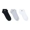 Calcetines Lacoste Classic Corte Bajo Blanco Gris Negro 3 Pares