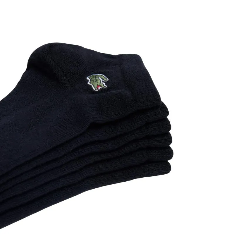 Calcetines Lacoste Classic Corte Bajo Negro 3 Pares