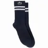 Calcetines Lacoste Sport Corte Alto Marino Blanco 1 Par