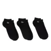 Calcetines Lacoste Sport Corte Bajo Negro 3 Pares