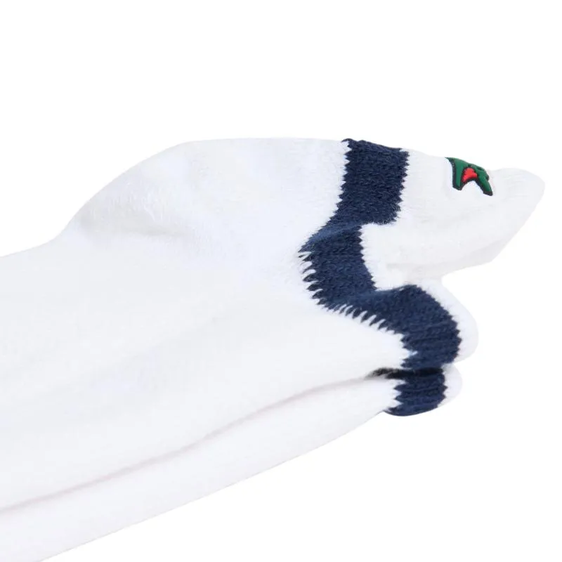 Calcetines Lacoste Tech Corte Bajo Blanco Azul Marino 1 Par