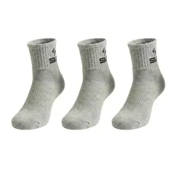 Siux Basic 26 Mid-Calf Grey Socks 3 Pairs